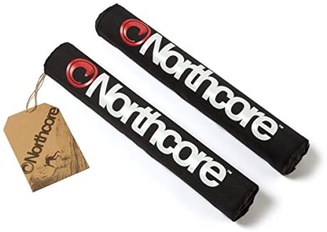 Northcore Roof Bar Pads Surf Rack One Size Black