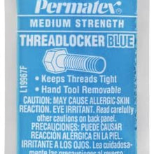 Permatex 19967 Medium Strength Threadlocker Blue, 0.5 ml Pipette, Pack of 480