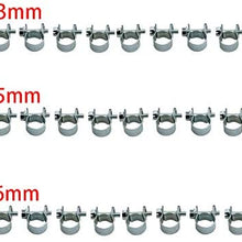 New 30 Pcs 1/4" 5/16" 3/8" Fuel Injection Gas Line Hose Clamps Clip Pipe Clamp