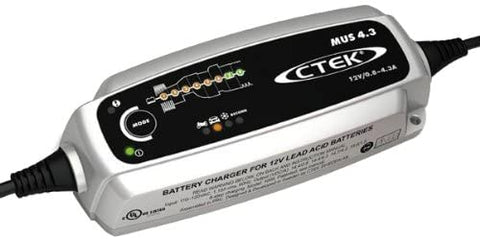 CTEK (56-864) MUS4.3 12 Volt Fully Automatic 8 Step Battery Charger