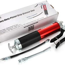 Dromedary Portable 4,500 PSI Manual Heavy Duty Professional Quality 500cc Grease Gun with Flex Hose & Connector 940798