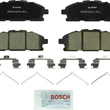 Bosch BC1552 QuietCast Premium Ceramic Disc Brake Pad Set For 2011-2017 Nissan Quest; Front