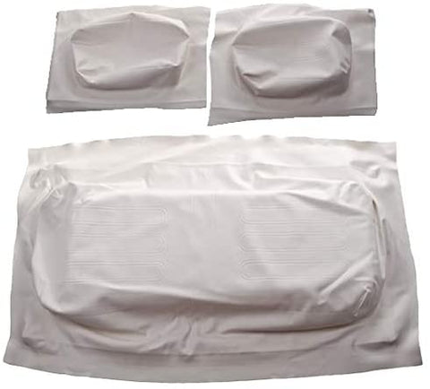 Golf Cart Club Car DS 1982-2000.5 Front Seat Covers - OEM Match - White - Complete Set