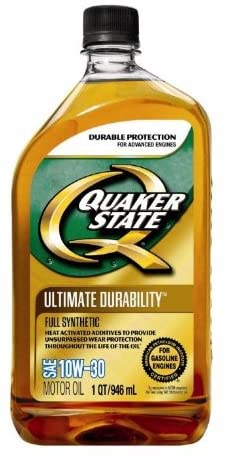 Quaker State Q Advanced Engine Full Synthetic 10W30 Motor Oil - 1 Quart Bottle, Pack of 12