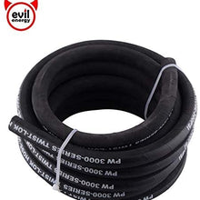 evil energy AN8 Universal 5Meter Rubber Reinforced Hose Air Line Hose Hosing Tubing Engine Unleaded Petrol Oil Line Fuel Pipe