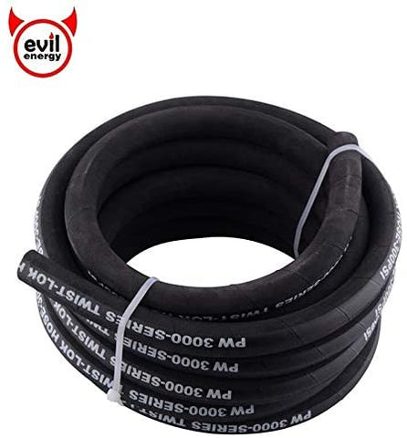 evil energy AN8 Universal 5Meter Rubber Reinforced Hose Air Line Hose Hosing Tubing Engine Unleaded Petrol Oil Line Fuel Pipe