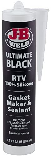 J-B Weld 32929 Ultimate Black RTV Silicone Gasket Maker and Sealant - 9.5 oz.