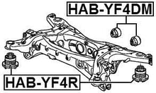 Subframe Bushing Febest HAB-YF4DM Oem 50740-SZA-A01