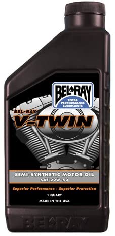 BEL-RAY V-TWIN SEMI-SYNTH ENGINE OIL 20W-50 (1L), Manufacturer: BEL-RAY, Manufacturer Part Number: 96910-BT1QB-AD, Stock Photo - Actual parts may vary. (1)