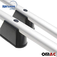 OMAC USA Roof Racks Lockable Carrier Cargo Racks Rail Aluminium Silver Set 2 Pcs for Ram Promaster City 2015-2021 with TUV Certified