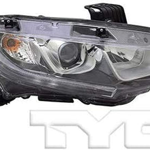 For Honda CIVIC Sedan 16 Headlight Assembly Halogen EX/EX-L.T/LX DOT Certified Passenger Side Replaces HO2503173