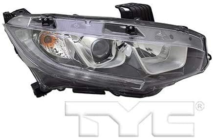 For Honda CIVIC Sedan 16 Headlight Assembly Halogen EX/EX-L.T/LX DOT Certified Passenger Side Replaces HO2503173