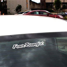 iJDMTOY (1) Four Bangin! JDM Cool Nation Sortaflash Dope Drift Racing Car Window Bumper Die-Cut Decal Vinyl Sticker