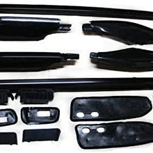 ITrims for Toyota Prado J120 FJ120 2003-2009 Car Accessories Cargo Roof Rack Rails Bars Luggage Replacements Cover Protector Trims Black