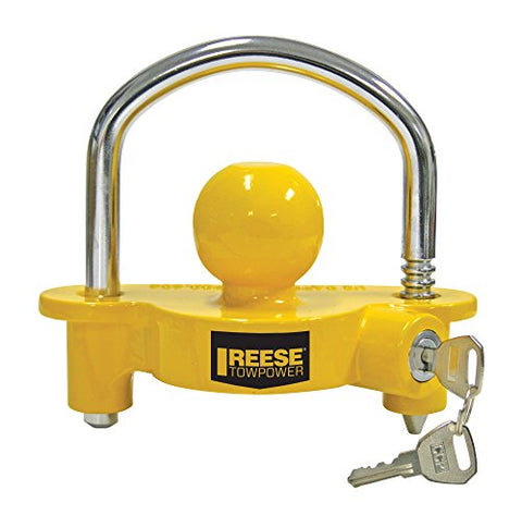 REESE Towpower 72783 Coupler Lock, Adjustable Storage Security, Heavy-Duty Steel