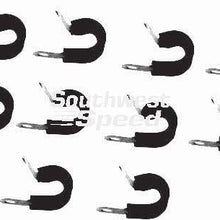 NEW PACKAGE OF 10 SOUTHWEST SPEED -19 AN ADEL LINE CLAMPS, 1 3/16" INSIDE DIAMETER, WHICH ENABLE A NEAT AND SAFE INSTALLATION OF WIRES WITH A HIGH-TEMPERATURE, NEOPRENE LINING