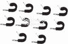 NEW PACKAGE OF 10 SOUTHWEST SPEED -19 AN ADEL LINE CLAMPS, 1 3/16
