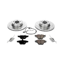 Power Stop K2110 Front Z23 Carbon Fiber Brake Pads with Drilled & Slotted Brake Rotors Kit