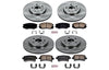 Power Stop KOE5515 Autospecialty Front and Rear Replacement Brake Kit-OE Brake Rotors & Ceramic Brake Pads