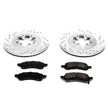 Power Stop K5405 Front Z23 Carbon Fiber Brake Pads with Drilled & Slotted Brake Rotors Kit