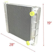 ZM GM Chevy 31" x 19" x 3" Aluminum Radiator 2 Row Double Pass Universal 3" Thickness Extra Cooling