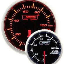 Fuel Pressure Gauge- Electrical Amber/white Performance Series 52mm (2 1/16")