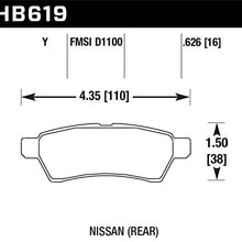 Hawk Performance HB619Y.626 LTS Brake Pad