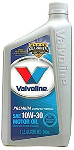 Valvoline VV129 All Climate SAE 10w-30 (Turbo Approved) Motor Oil, Pack of 6 - 1 Quart Bottles