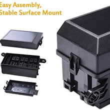 Car Fuse box Set Auto Relay Block Holder Replacement Black Flame Retardant Plastic Sniversal Accessories