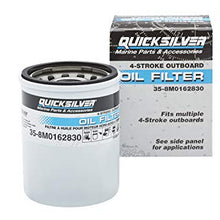 Quicksilver 8M0162830 Filtro de aceite - Mercury and Mariner Fueraborda de 4 tiempos 25 HP a través de 115 HP