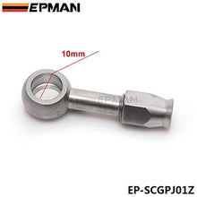EPMAN Motorcycle Motor Bike Hydraulic Brake Oil Hose Line Banjo Fitting stainless Steel 10mm (Silver, Pack Of 1)