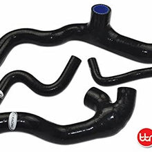 Silicone Breather Hose Pipe Kit Black For VW Golf GTI MK4 1.8T AWP APH AWV AWD