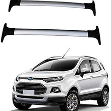 Cross Bar Fit for 2018 2019 2020 2021 Ford Ecosport Crossbar Roof Cargo Rack Silver (Model with Side Rails)