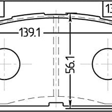 FEBEST 0101-ZZE150F Front Disc Brake Pad Kit