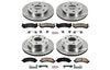 Power Stop KOE2016 Autospecialty Front and Rear Replacement Brake Kit-OE Brake Rotors & Ceramic Brake Pads