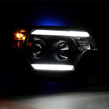 For 12-15 Toyota Tacoma TRD Pickup Truck Black Bazel Dual Led DRL Projector Headlight Lamps