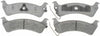 ACDelco 14D666M Advantage Semi-Metallic Rear Disc Brake Pad Set with Wear Sensor