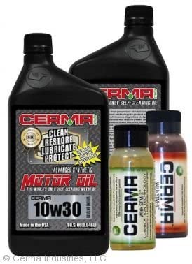 Cerma Gas Engine with Automatic Transmission Treatment Package Kit 10-w-30-w 15,000 Mile Oil