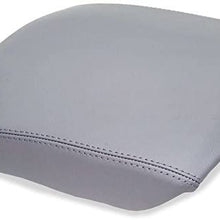 QKPARTS Fits 09-13 HONDA PILOT GRAY REAL LEATHER CENTER CONSOLE LID ARMREST COVER