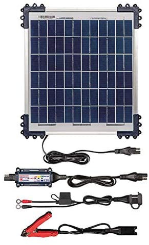 TecMate Kit Optimate 20W, TM-522-2, 6-Step 12V 1.66A Sealed Solar Battery Saving Charger & maintainer