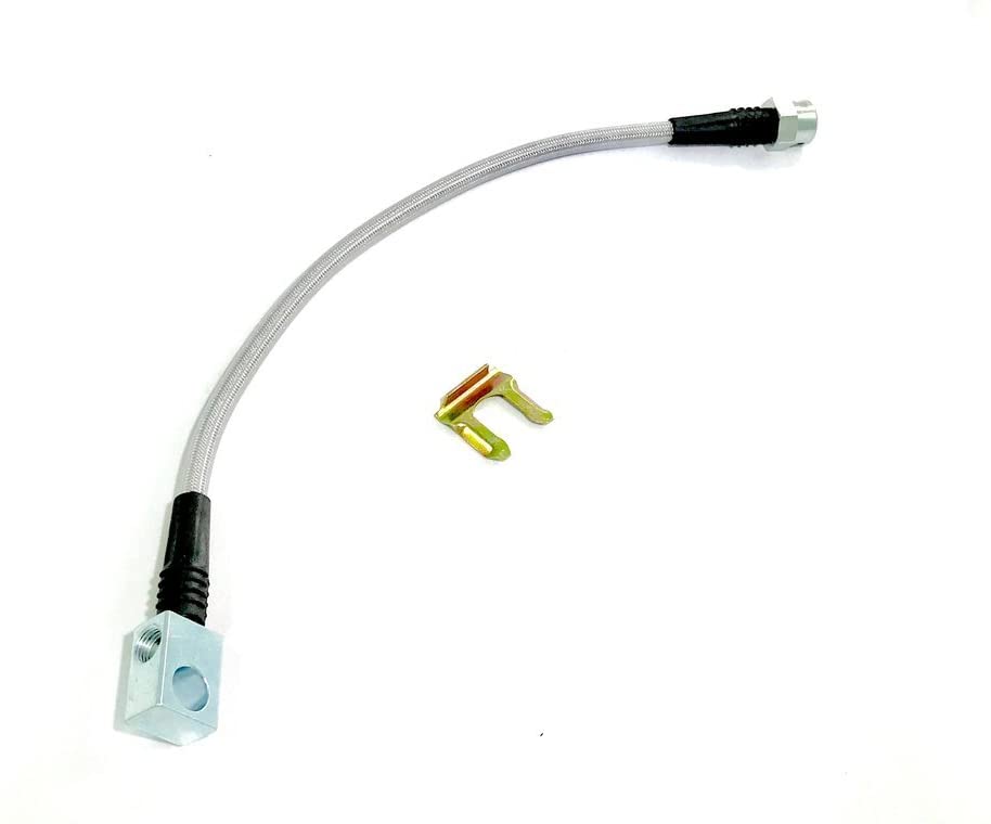 Universal Rear Braided SS Brake Hose, 14