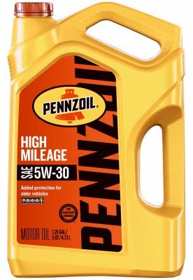 Pennzoil 550045218 Motor Oil, High Mileage, 5W-30, 5 Qts. - Quantity 3