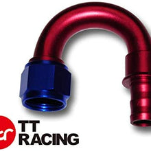 AN6-6AN 6AN 180 Degree Push On Loc Lock Socketless Oil Fitting Hose End Adaptor 10-180-06