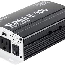 Wagan 3716 500W Slim Line AC to DC Inverter 500W TrueRated 1000W Surge Power Inverter