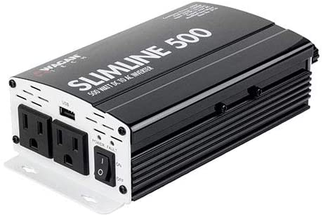 Wagan 3716 500W Slim Line AC to DC Inverter 500W TrueRated 1000W Surge Power Inverter