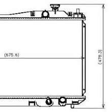 Denso 221-3222 Radiator