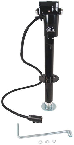 Quick Products JQ-3000-7P Power A-Frame Electric Tongue Jack with 7-Way Plug - 3,250 lbs. Lift Capacity