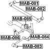 Mr448439 - Arm Bushing (for Rear Track Control Rod) For Mitsubishi