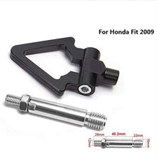 EPMAN Japan Model Car Auto Trailer Tow Hook Ring Eye Towing Front Rear Aluminum for Honda Fit 2009 TR-RTHLPH002 (black)
