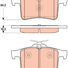 TRW TPC1449 Premium Ceramic Rear Disc Brake Pad Set